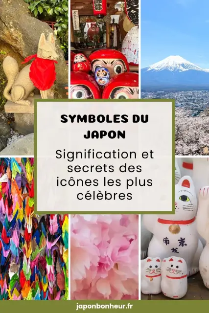 Photo style épingle Pinterest article les symboles au Japon