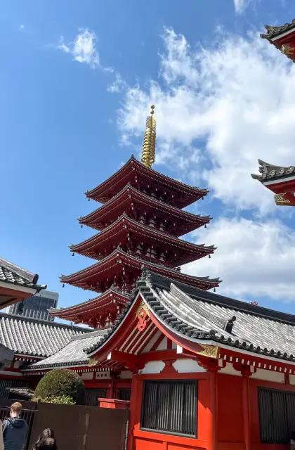 La pagode du sanctuaire d'Asakusa à Tokyo