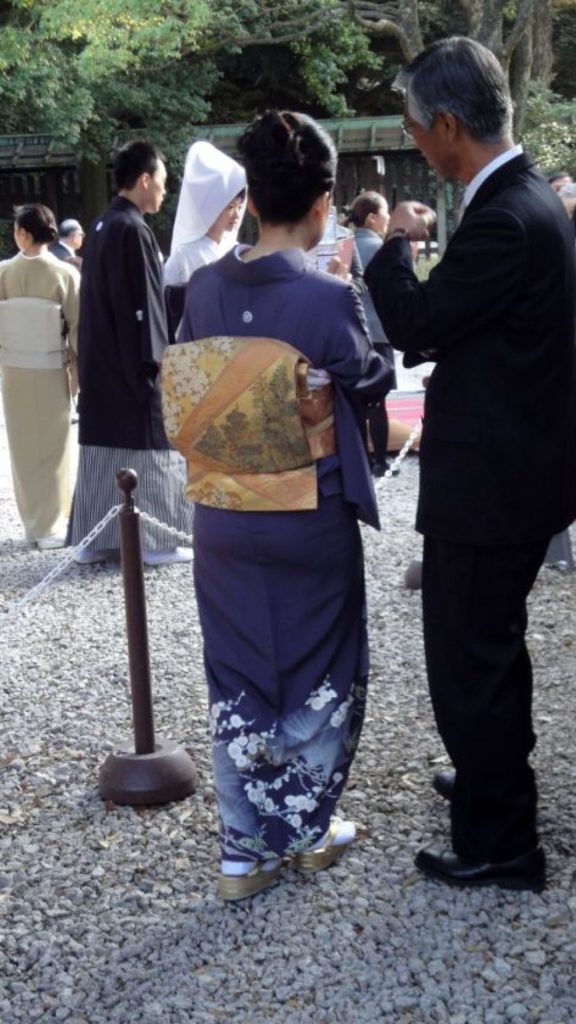 Kimono à un mariage