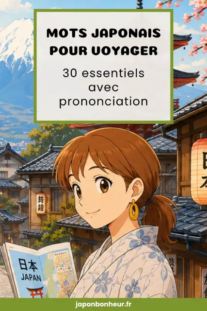 Epingle pour l'article Mots japonais pour voyager 30 essentiels avec prononciation
