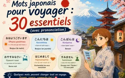 Mots japonais pour voyager : 30 essentiels (avec prononciation)